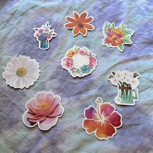 Lot of flower stickers